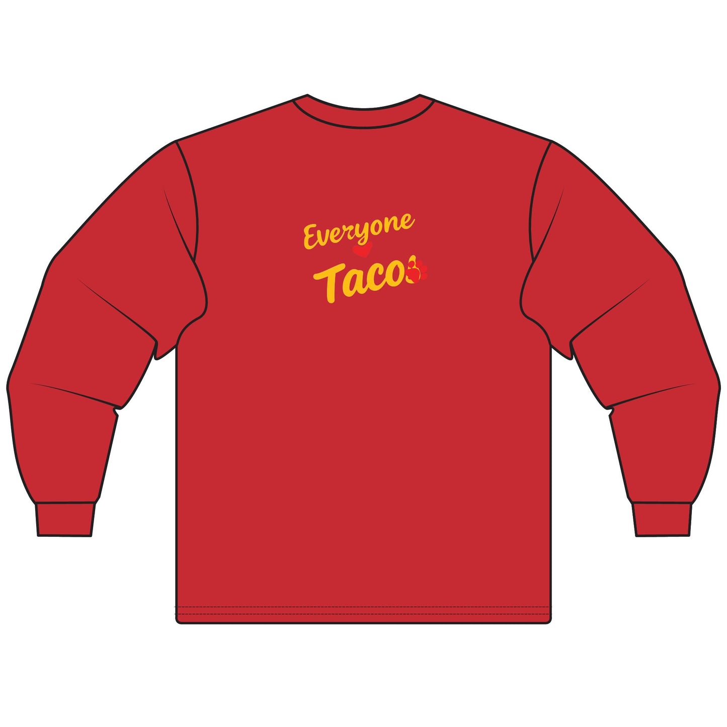 Taco in Plaid hoodie Long Sleeve Tee (Everyone Loves Taco)