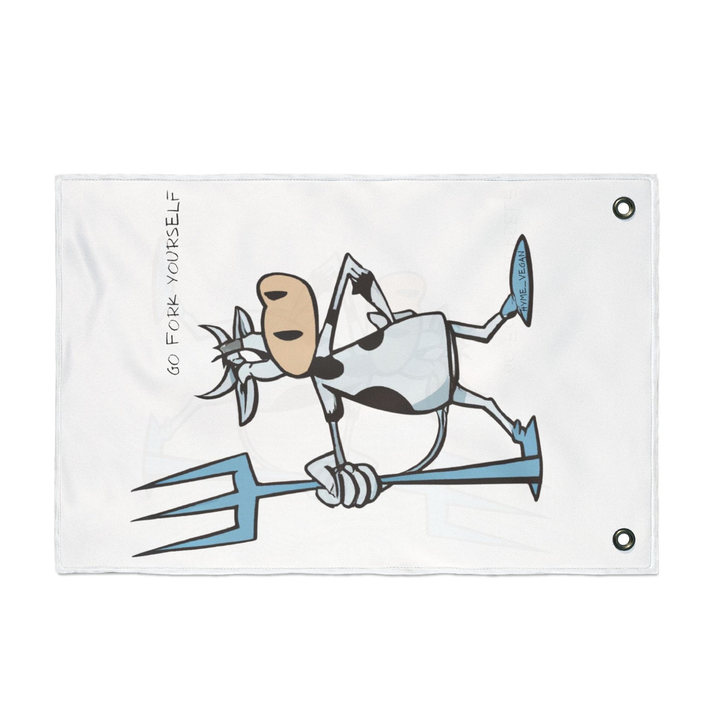 Double Sided Flag, Justice Cow Fight Against Tyranny Innocent, Protest Banner, Activist Flag, Animal Rights Advocacy, Political Statement