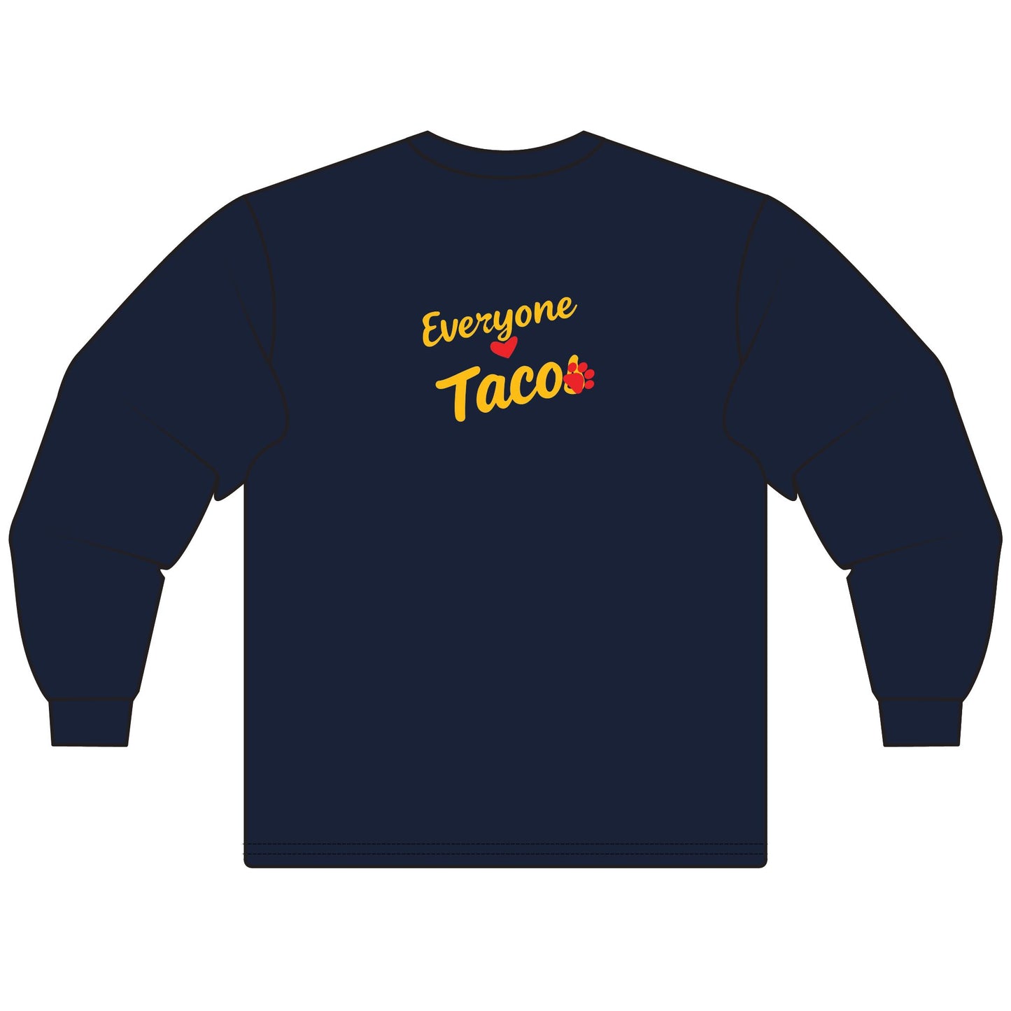 Taco in Plaid hoodie Long Sleeve Tee (Everyone Loves Taco)