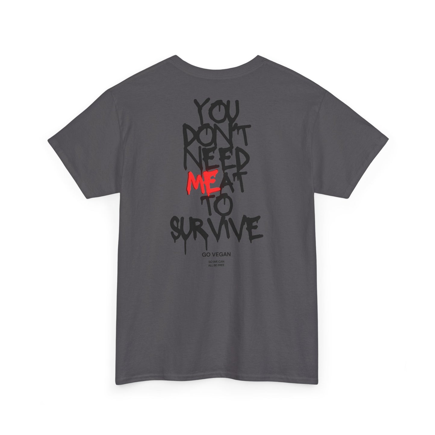 Vegan Protest Tee — “If You're Not Vegan… Go Fork Yourself” Cow Graphic