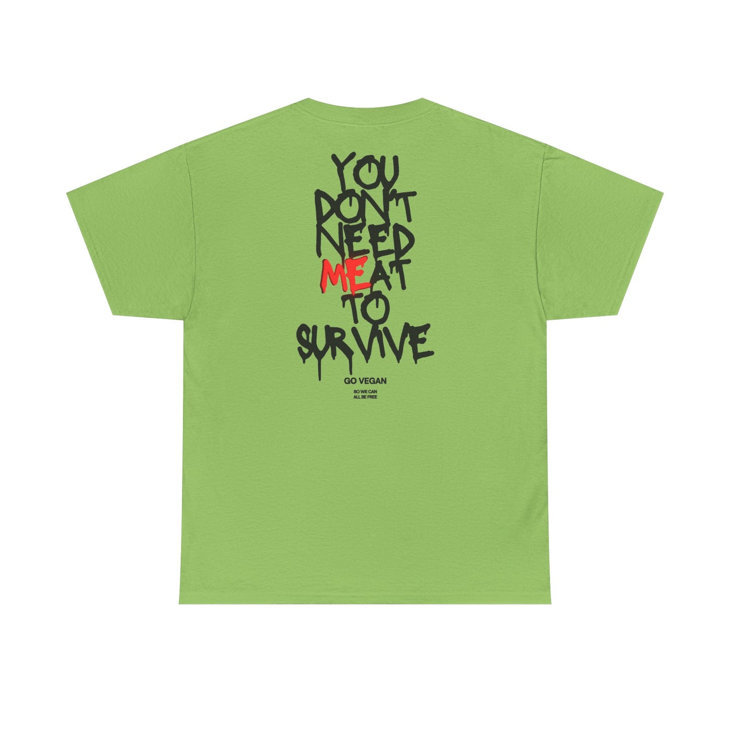 Vegan Protest Tee — “If You're Not Vegan… Go Fork Yourself” Cow Graphic
