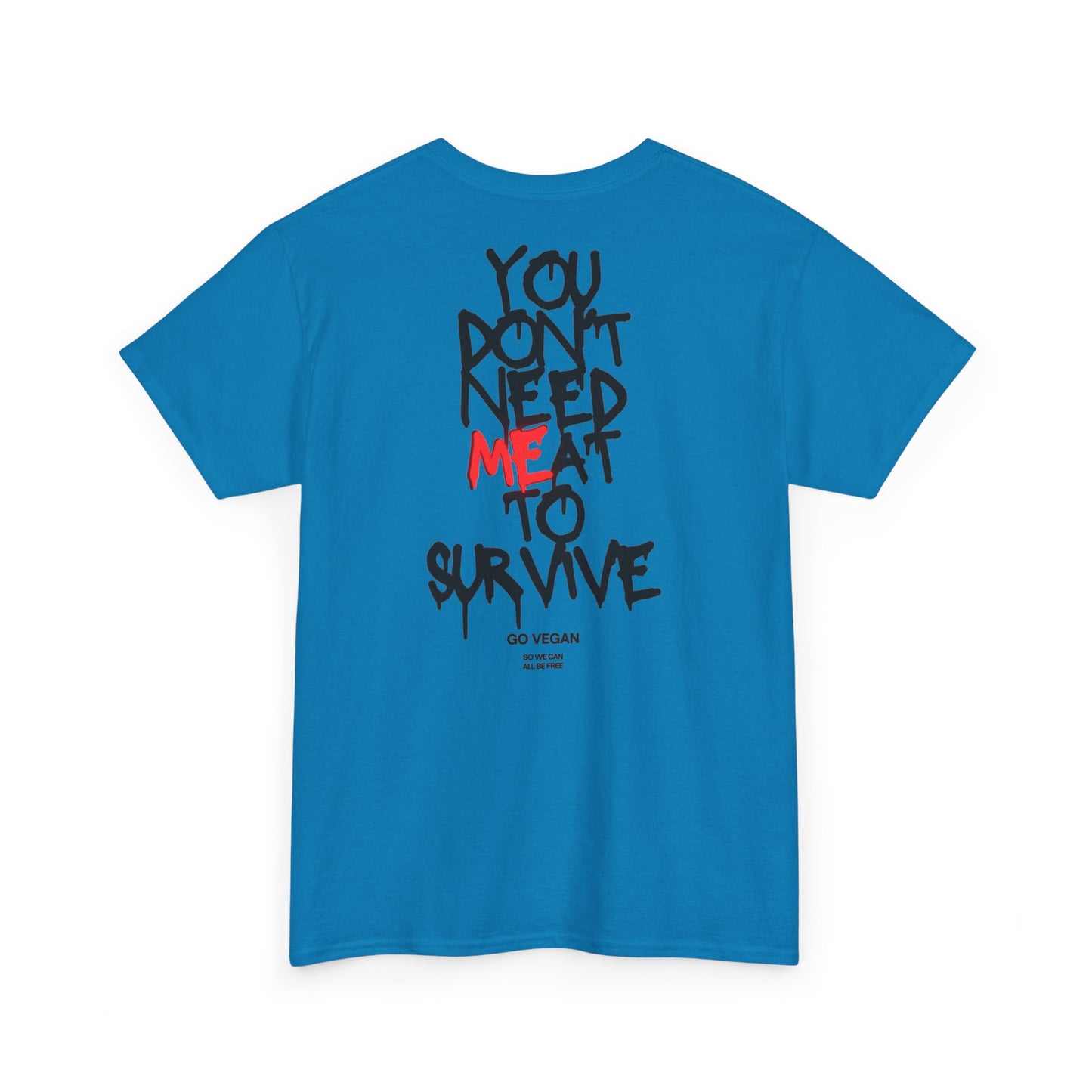 Vegan Protest Tee — “If You're Not Vegan… Go Fork Yourself” Cow Graphic