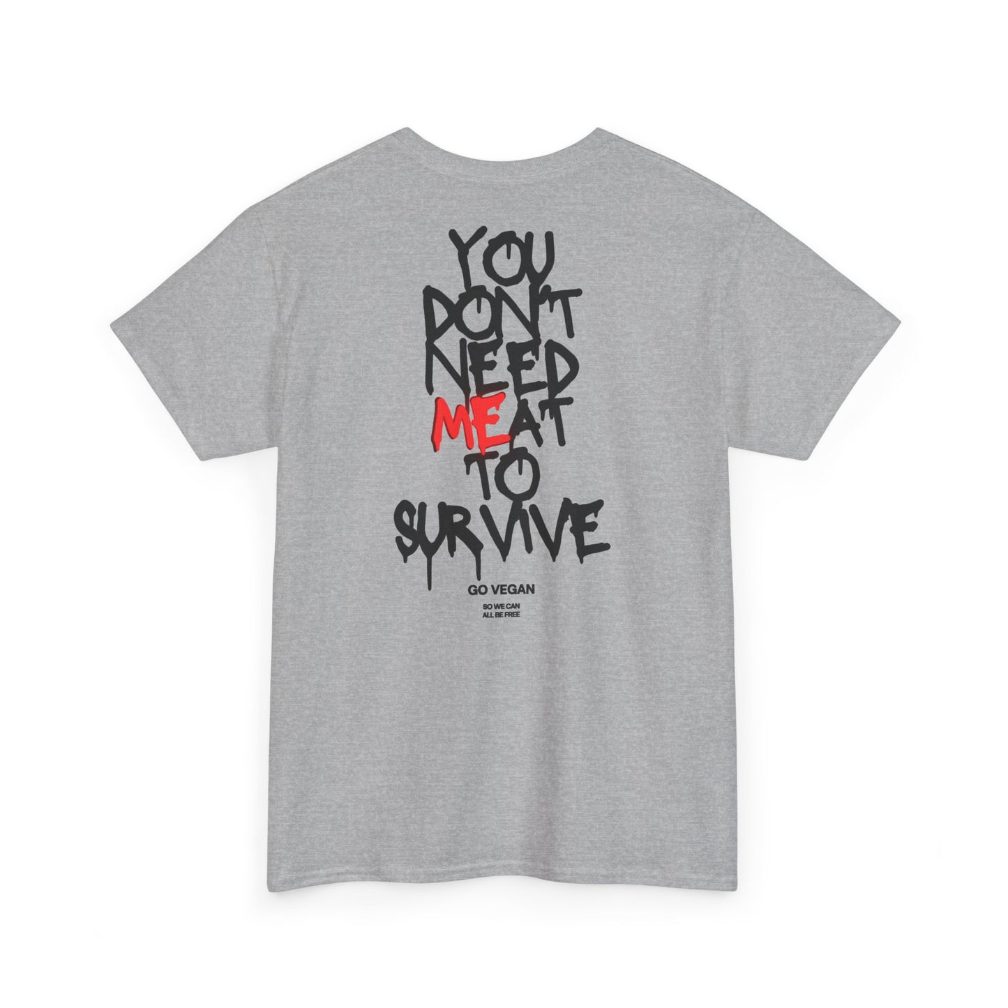 Vegan Protest Tee — “If You're Not Vegan… Go Fork Yourself” Cow Graphic