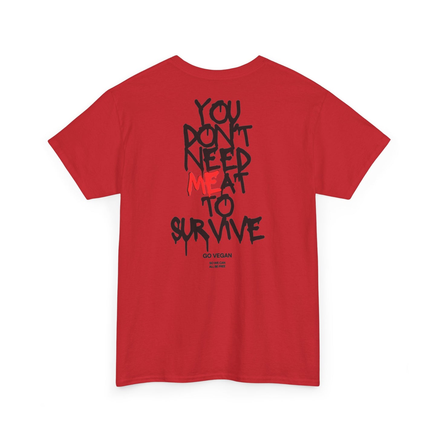 Vegan Protest Tee — “If You're Not Vegan… Go Fork Yourself” Cow Graphic
