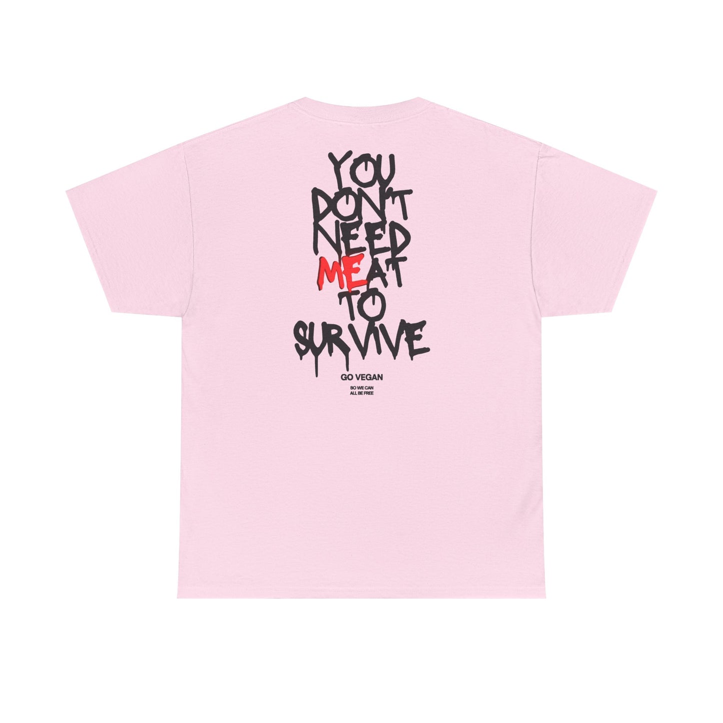 Vegan Protest Tee — “If You're Not Vegan… Go Fork Yourself” Cow Graphic