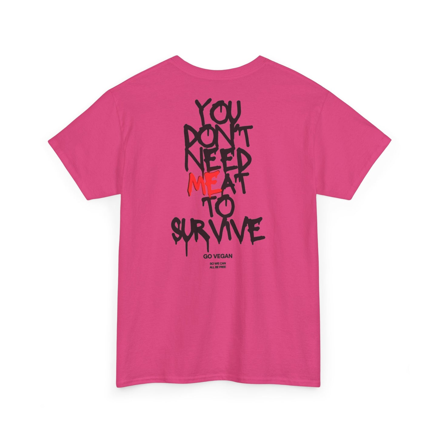 Vegan Protest Tee — “If You're Not Vegan… Go Fork Yourself” Cow Graphic