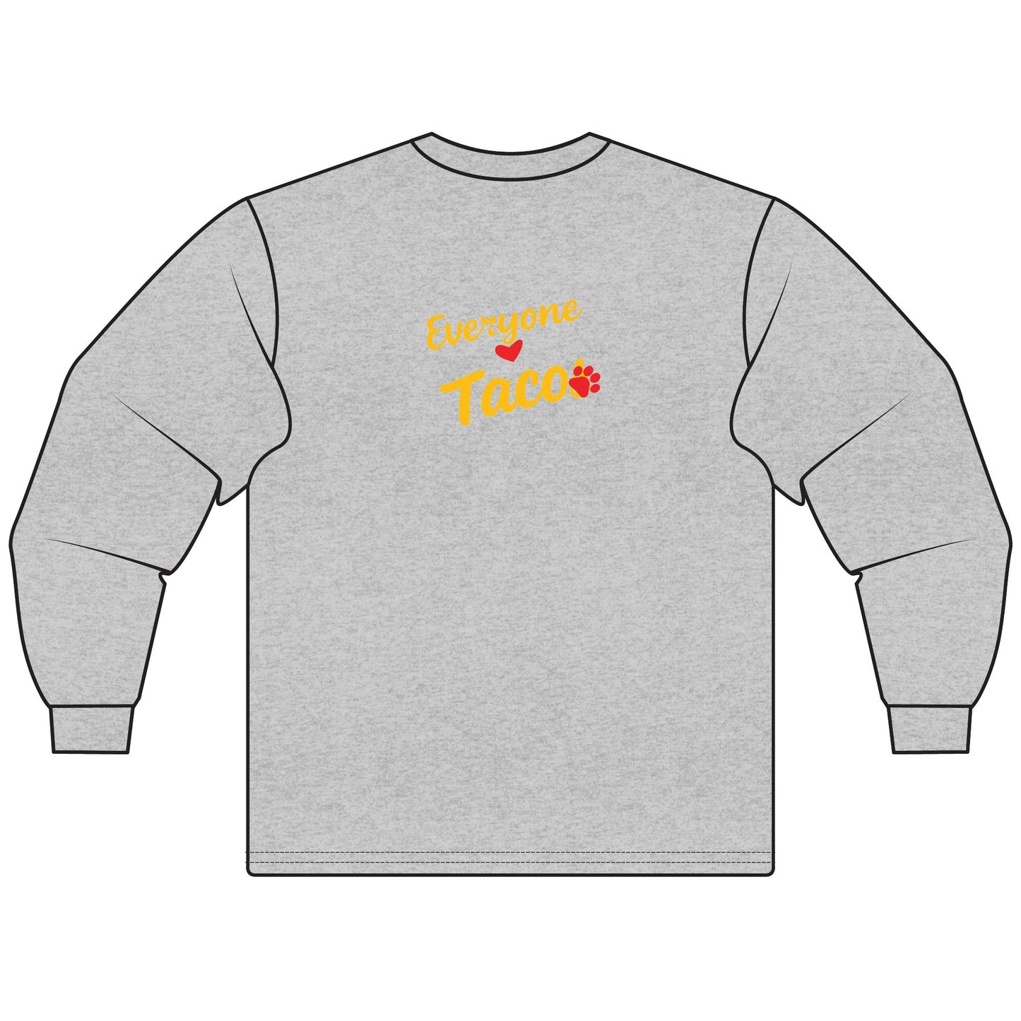 Taco in Plaid hoodie Long Sleeve Tee (Everyone Loves Taco)