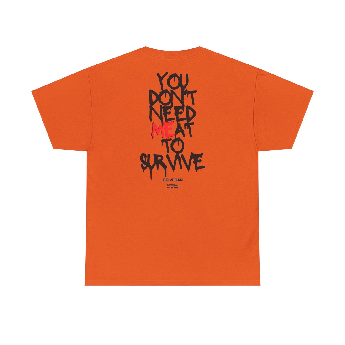 Vegan Protest Tee — “If You're Not Vegan… Go Fork Yourself” Cow Graphic