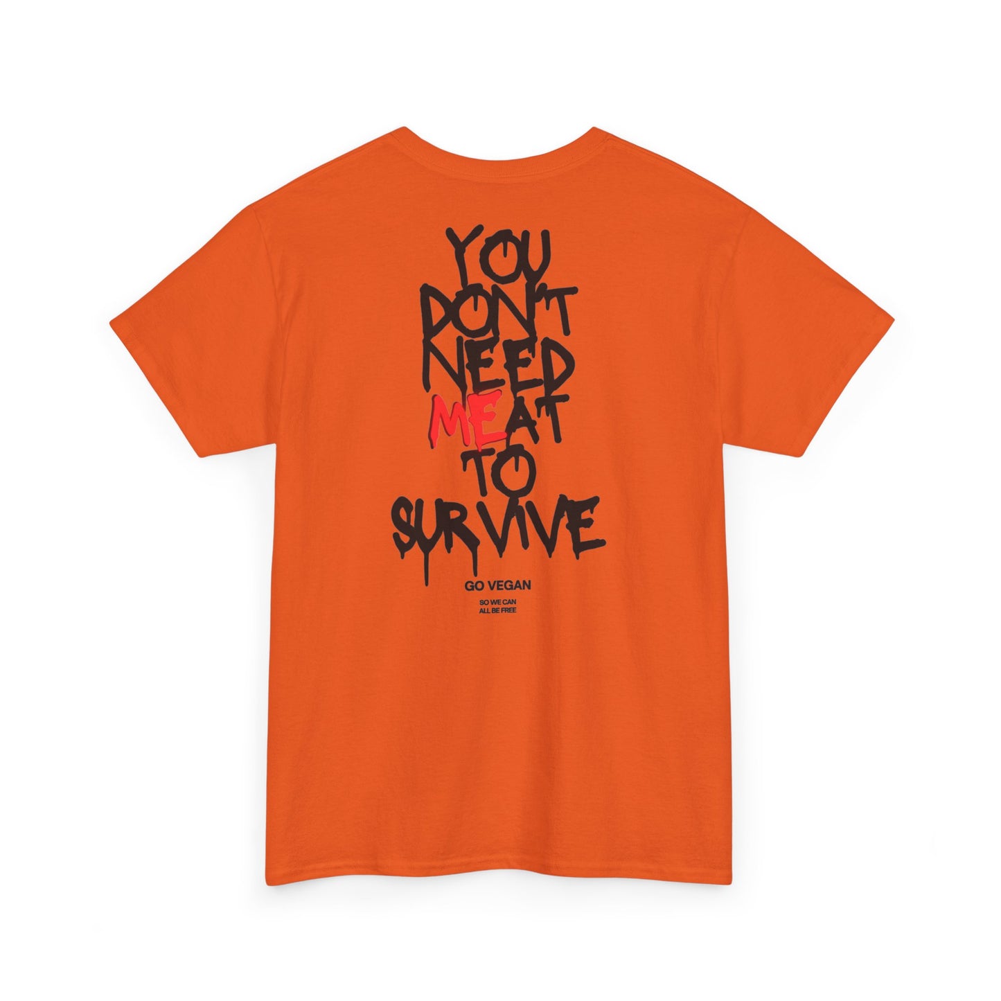 Vegan Protest Tee — “If You're Not Vegan… Go Fork Yourself” Cow Graphic