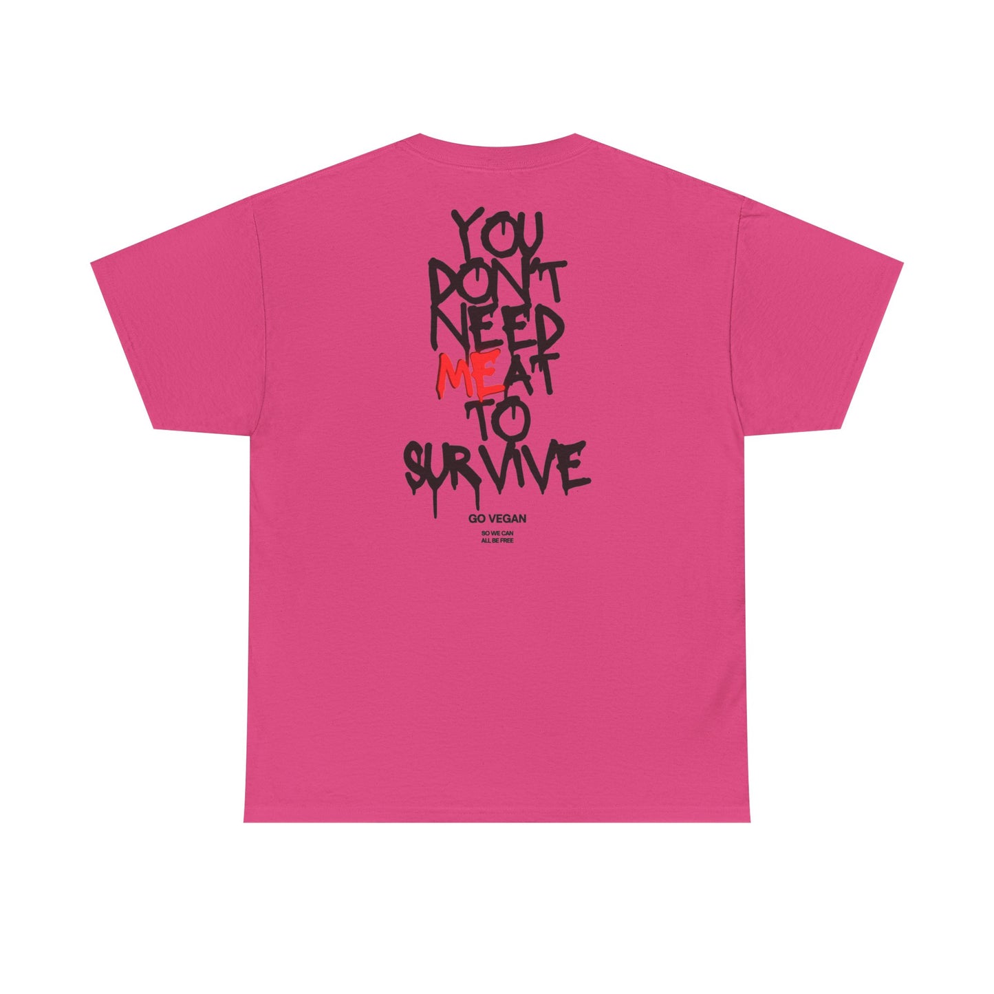 Vegan Protest Tee — “If You're Not Vegan… Go Fork Yourself” Cow Graphic