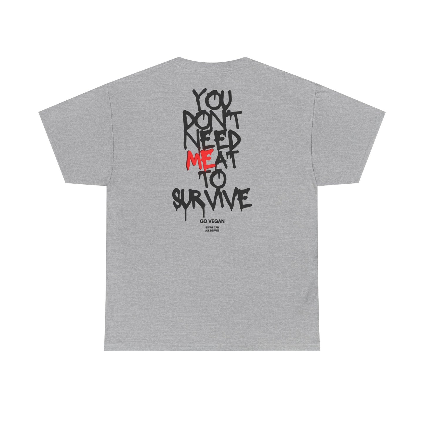 Vegan Protest Tee — “If You're Not Vegan… Go Fork Yourself” Cow Graphic