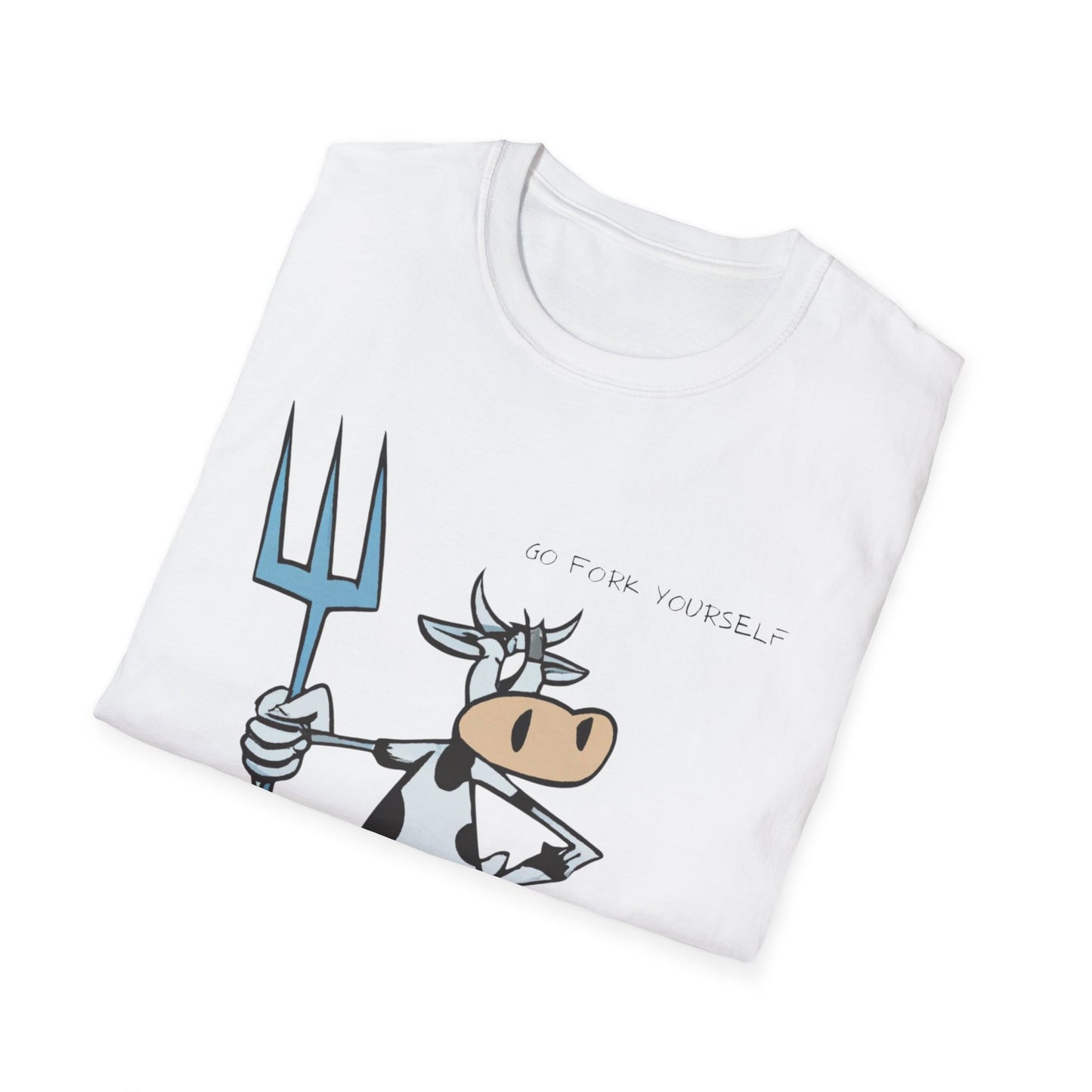 Funny Cow Graphic T-Shirt, Unisex Novelty Tee, Gift for Animal Lovers, Farm Theme Shirt, Humor Clothing, Ideal for Birthdays