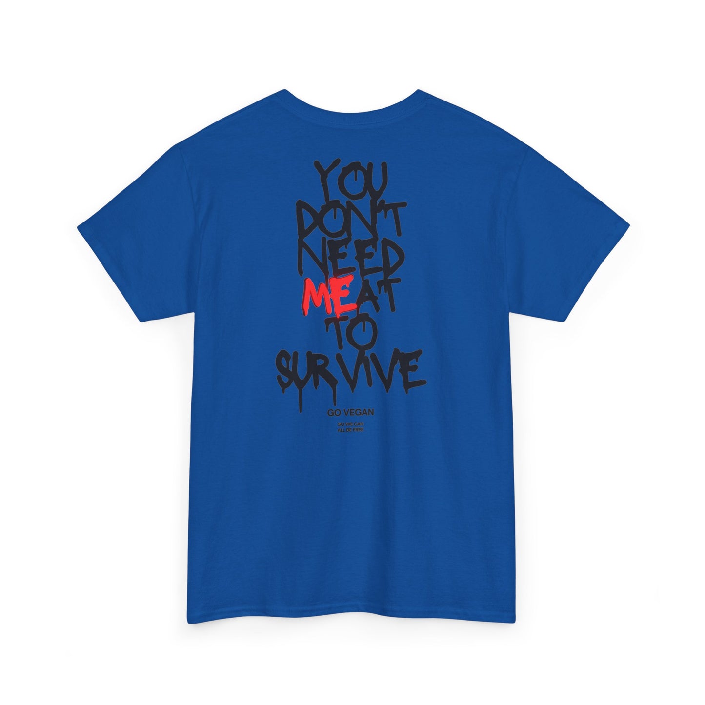Vegan Protest Tee — “If You're Not Vegan… Go Fork Yourself” Cow Graphic