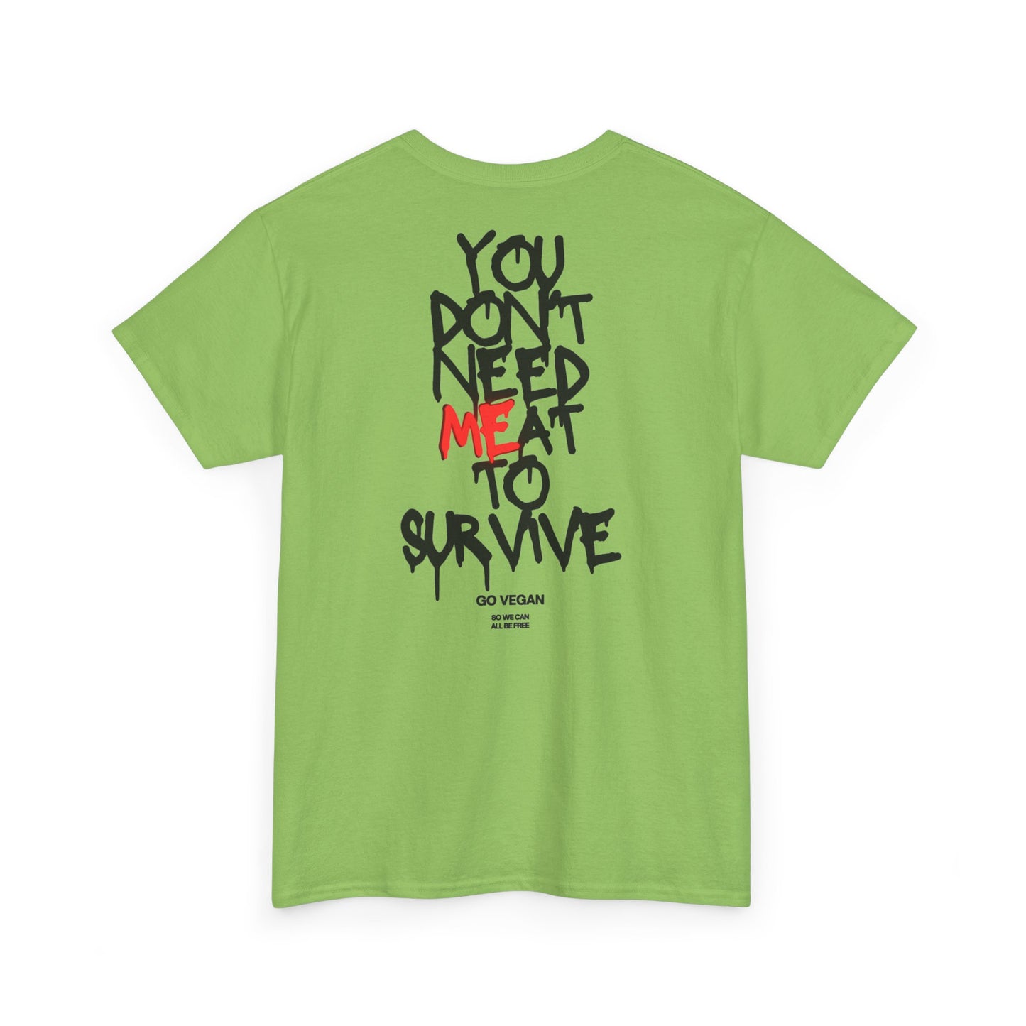 Vegan Protest Tee — “If You're Not Vegan… Go Fork Yourself” Cow Graphic