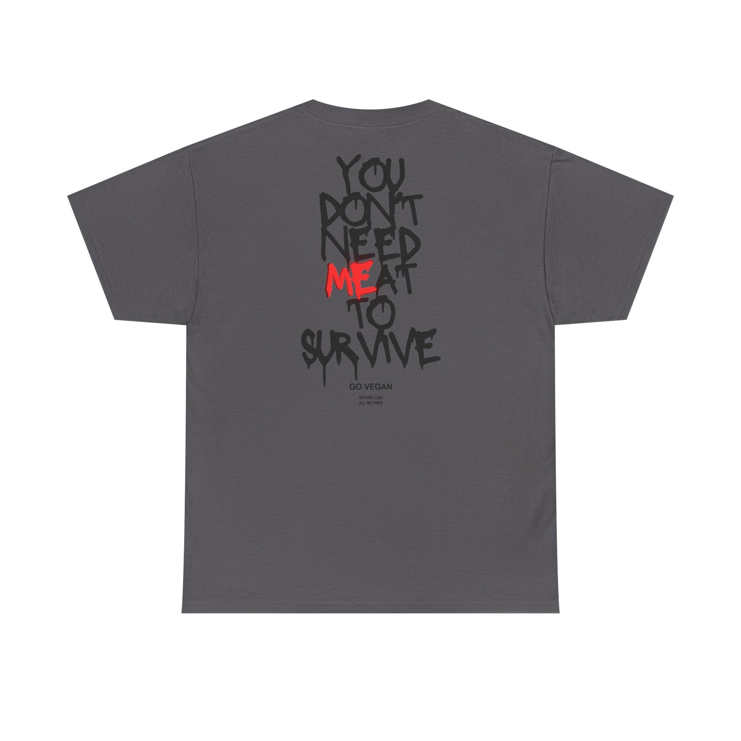 Vegan Protest Tee — “If You're Not Vegan… Go Fork Yourself” Cow Graphic