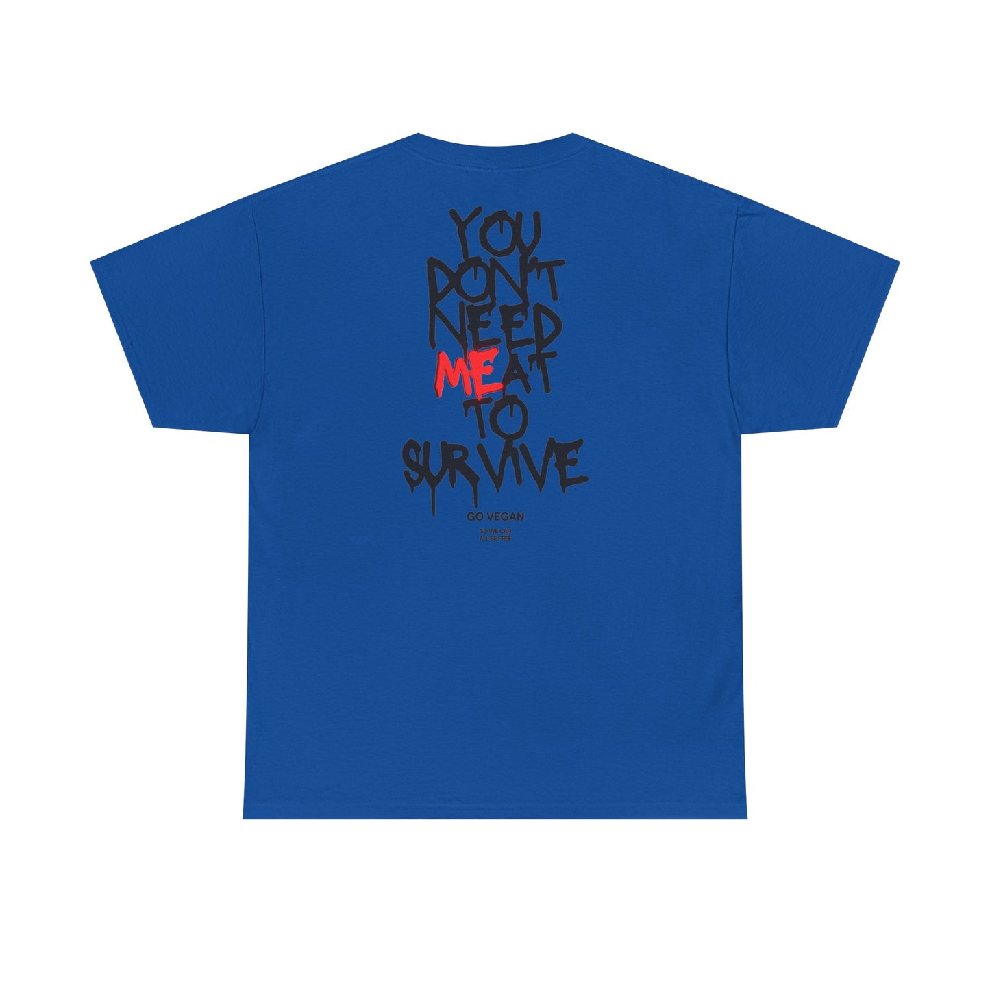 Vegan Protest Tee — “If You're Not Vegan… Go Fork Yourself” Cow Graphic