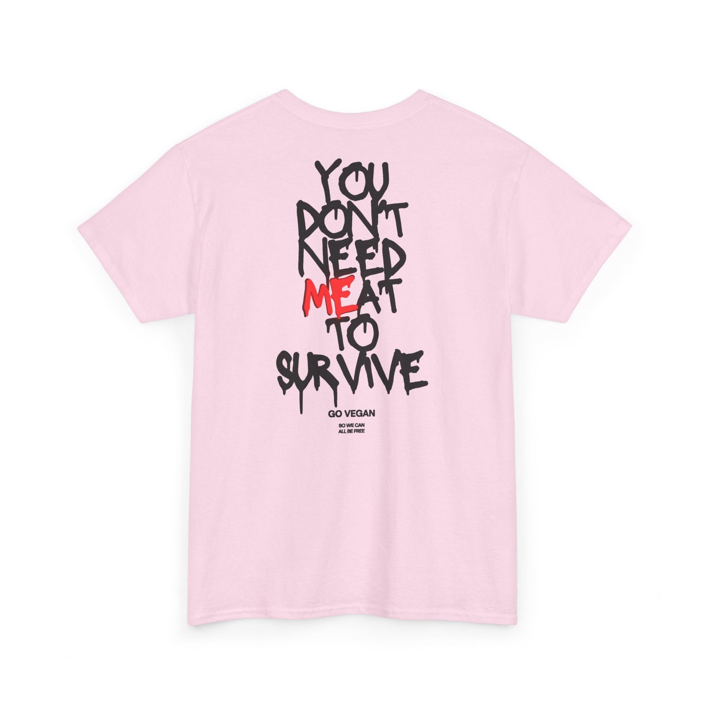 Vegan Protest Tee — “If You're Not Vegan… Go Fork Yourself” Cow Graphic