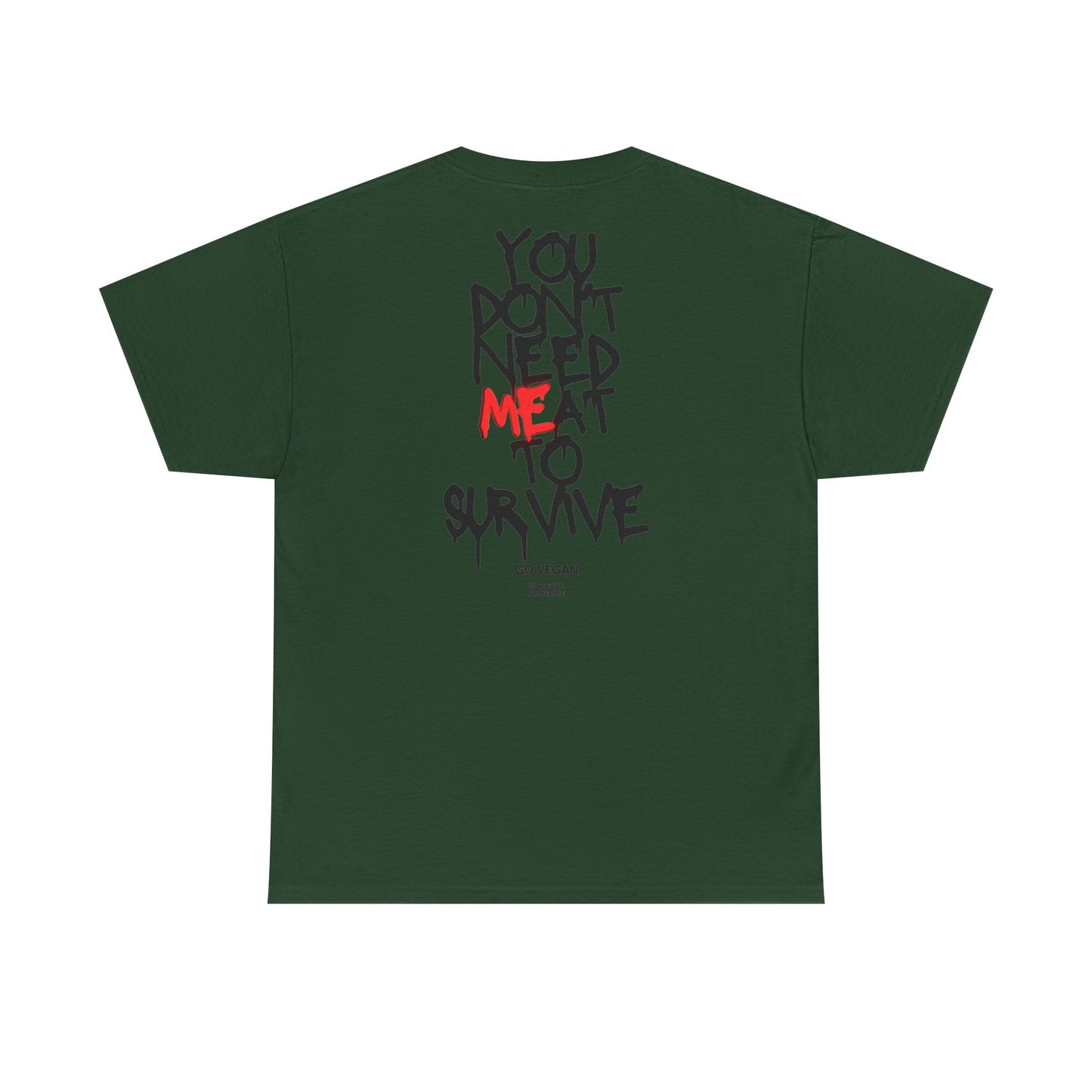 Vegan Protest Tee — “If You're Not Vegan… Go Fork Yourself” Cow Graphic